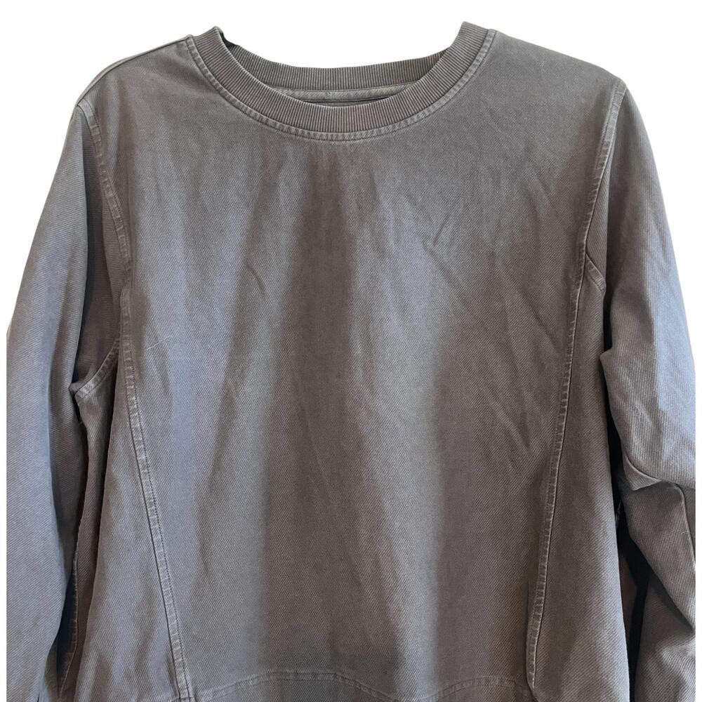 Athleta Farallon Garment Dye Sweatshirt Black Size Large - Picture 5 of 10